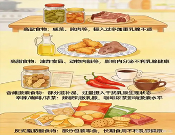 乳腺疾病不能吃哪些东西